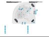 Whirlpool Badewanne mit Bluetooth Lautsprecher weiß mit LED 210 x 145 cm MONACO_796315