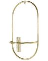 Set of 2 Metal Wall Candle Holders Gold CAVIANA_826485