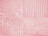 Conjunto de 2 cojines de pana rosa 43 x 43 cm MILLET_854643