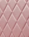 Set of 2 Velvet Dining Chairs Pink ARCATA_808613