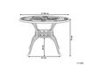 Table de jardin en aluminium marron foncé ⌀ 100 cm SAPRI_765804