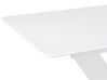 Tavolo da pranzo estensibile vetro bianco 160/200 x 90 cm SALTUM_821071
