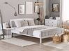 Drevená posteľ 160 x 200 cm biela CASTRES_706773