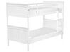 Łóżko piętrowe drewniane 90 x 200 cm białe ALBON _711239