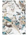Cotton Area Rug Birds Motif 140 x 200 cm Multicolour ARIHA_862827