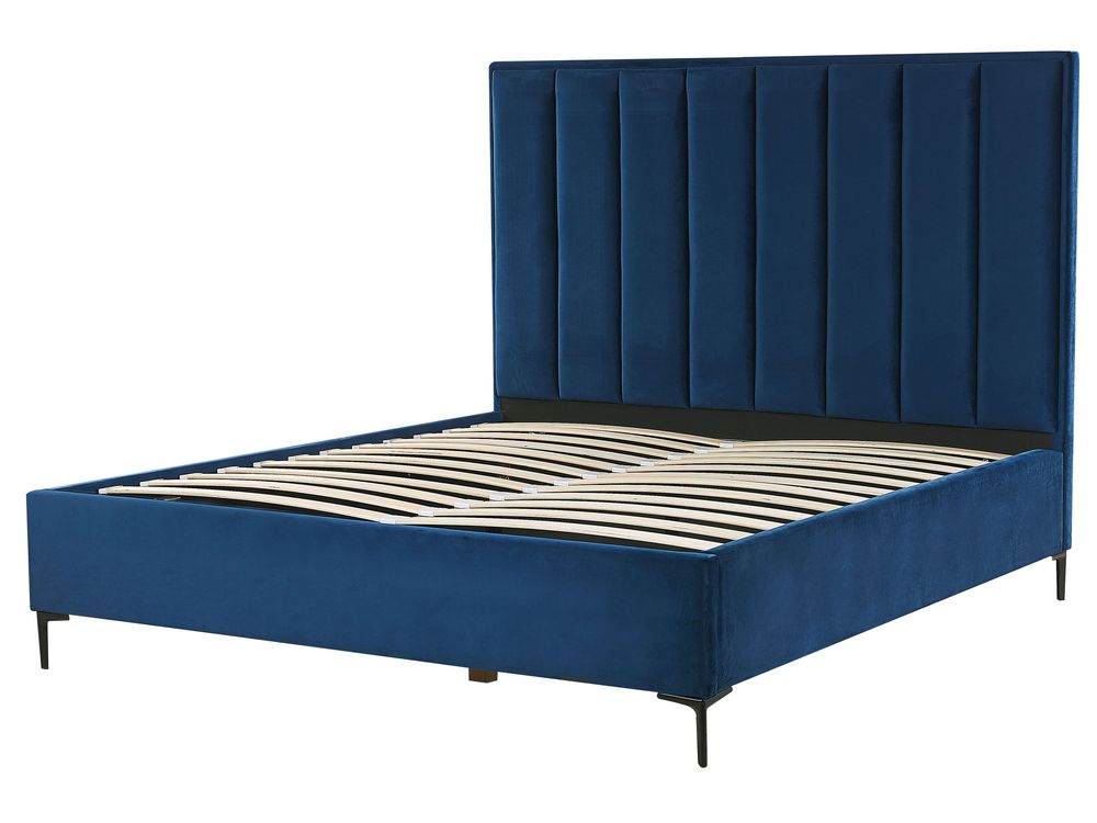 Schlafzimmer komplett Set 3-teilig blau 160 x 200 cm SEZANNE | Beliani.de