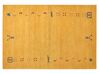 Sárga gabbeh gyapjúszőnyeg 140 x 200 cm AKALAN_856015