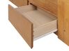 Drevená rozkladacia posteľ s úložným priestorom 90/180x200 cm svetlé drevo CAHORS_912568