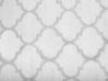 Outdoor Teppich grau 140 x 200 cm marokkanisches Muster zweiseitig Kurzflor AKSU_739096