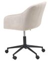Velvet Desk Chair Taupe VENICE_868463