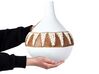 Dekoratívna terakotová váza 33 cm biela SIMPANG_849684