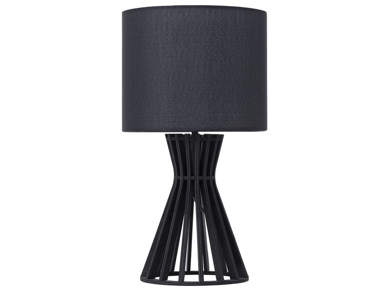 Wooden Table Lamp Black CARRION_694922