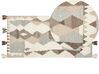 Kelim Teppich Wolle mehrfarbig 80 x 150 cm geometrisches Muster Kurzflor ARALEZ_859702