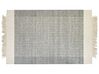 Tappeto lana grigio e bianco sporco 140 x 200 cm TATLISU_850051