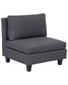 Módulo de cadeira de 1 lugar em tecido cinzento escuro UNSTAD_893607