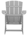 Cadeira de jardim cinzenta clara com repousa-pés ADIRONDACK_809525