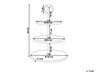 3-Tiered Marble Cake Stand White and Gold IPATI_910642