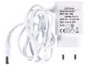Schreibtischlampe LED Metall weiß / silber 45 cm verstellbar mit USB-Port CORVUS_854199