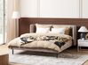 Bed fluweel taupe 160 x 200 cm ARETTE_843898