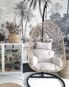 PE Rattan Hanging Chair with Stand Natural CASOLI_808965