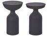 Fekete fém kisasztal kétdarabos szettben COTA/TENJO_883253