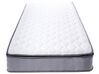 Colchón de muelles embolsados medio de poliéster blanco crema/gris 90 x 200 cm SPLENDOUR_708701