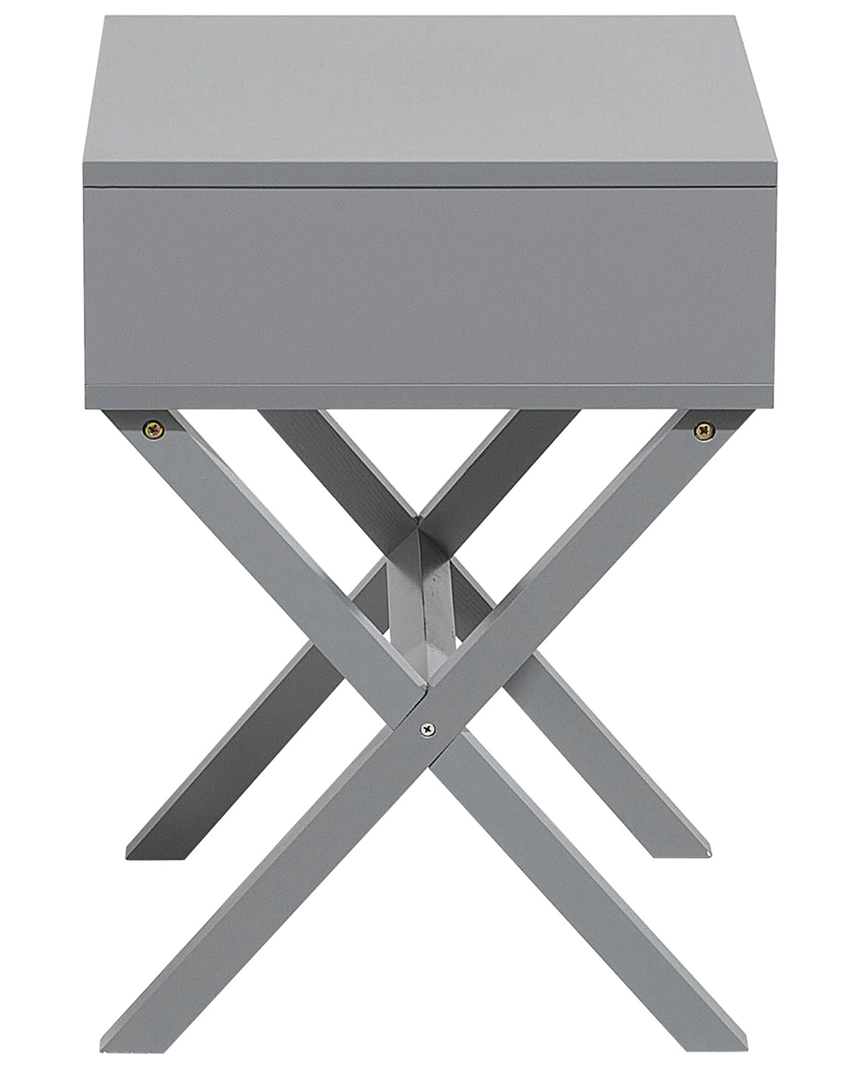 Homcom Tavolino da Caffè Rotondo con Cassetto Moderno, Grigio, Ð Homcom Tavolino da Caffè Rotondo con Cassetto Moderno, Grigio, Ð