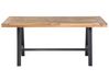 Záhradný stôl z akáciového dreva 170 x 80 cm svetlé drevo/čierna SCANIA_705186