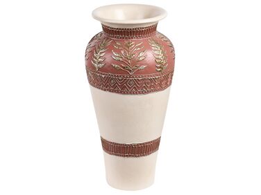 Vase décoratif blanc et marron 60 cm SEPUTIH
