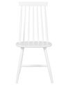 Set of 2 Wooden Dining Chairs White BURBANK_714141