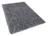 Shaggy Area Rug 140 x 200 cm Black and White CIDE_805921
