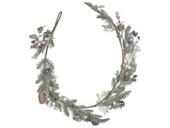 Koristeköynnös vihreä/hopea 150 cm HUELVA