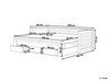 Drevená rozkladacia posteľ s úložným priestorom 90/180x200 cm svetlé drevo CAHORS_912572