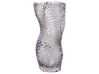 Glass Flower Vase 31 cm Grey DYTIKO_838261