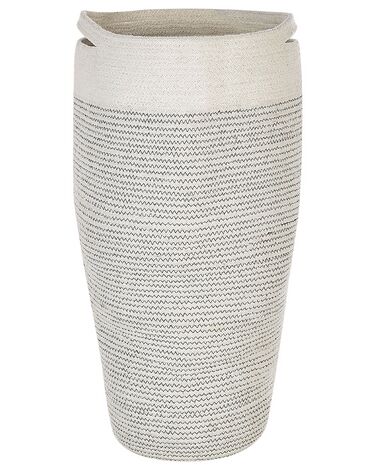 Textilkorb Baumwolle weiß ⌀ 33 cm ARRAH