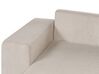 Canapé-lit d'angle à droite avec rangement en velours côtelé taupe LUSPA_898700