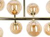 10 Light Pendant Lamp Gold RAMIS_840694