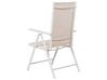 Összecsukható bézs kerti szék hatdarabos szettben CATANIA_884052