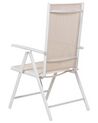 Set di 6 sedie da giardino alluminio beige CATANIA_884052