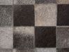 Okrúhly kožený koberec ⌀ 140 cm sivý BERGAMA_689626