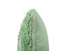 Set of 2 Tufted Cotton Cushions 45 x 45 cm Green RHOEO_840156