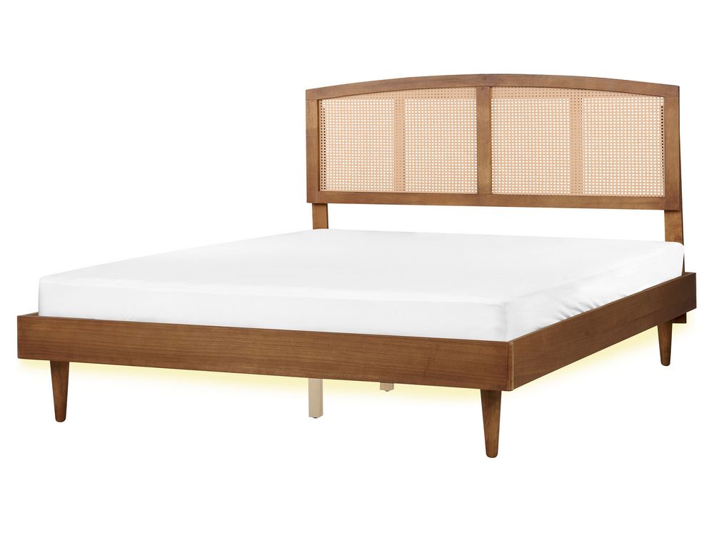 Light wood clearance king platform bed