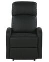 Faux Leather LED Recliner Chair with USB Port Black VIRRAT_788789