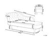 Chaise longue sinistra in velluto bordeaux NIMES_711614