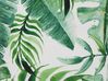 Lot de 2 coussins extérieurs à motif feuilles vertes 45 x 45 cm PAVELLI_776723