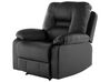 Faux Leather Manual Recliner Chair Black BERGEN_681444