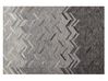 Leather Area Rug 140 x 200 cm Grey ARKUM_751239