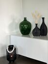 Dekorativní kameninová váza 25 cm černá THAPSUS_832416