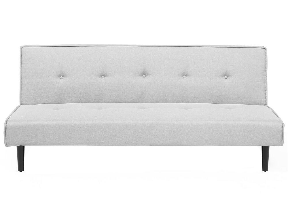 Beliani Schlafsofa Visby – Klappbar Zum Gästebett, Marinblauer Bezug, Ohne Armlehnen