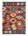Wool Kilim Area Rug 160 x 230 cm Multicolour JRVESH_859162